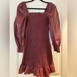 7 for all mankind burgundy dress
